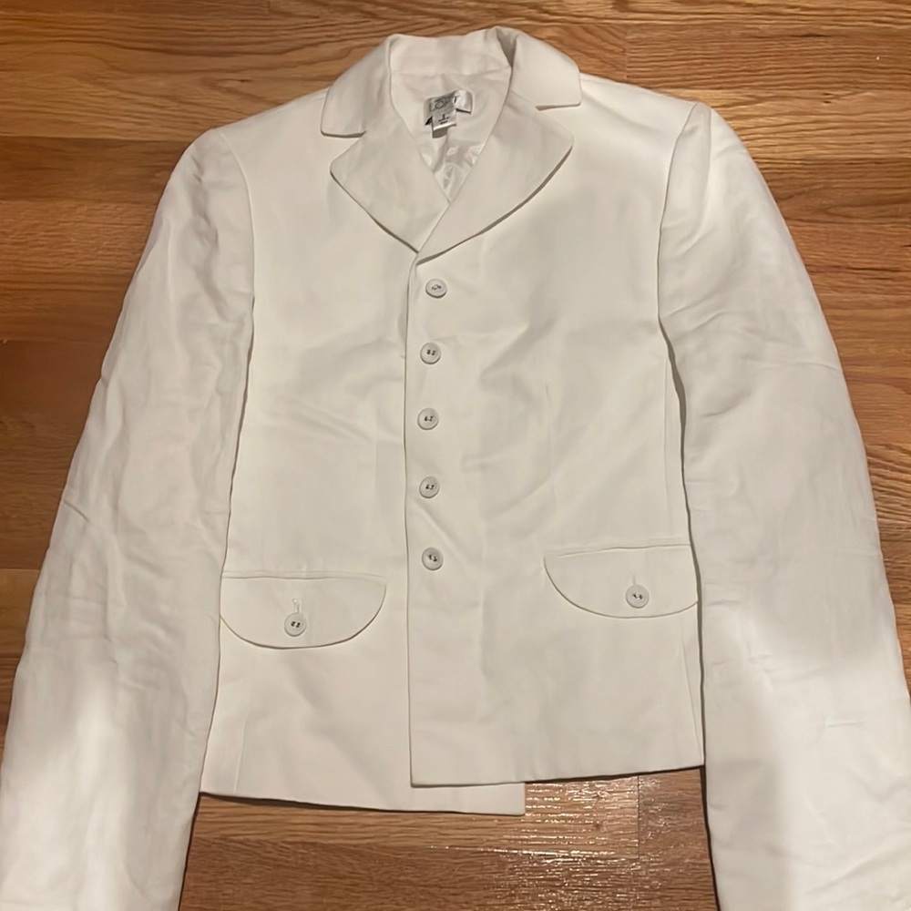 Ann Taylor LOFT White Blazer